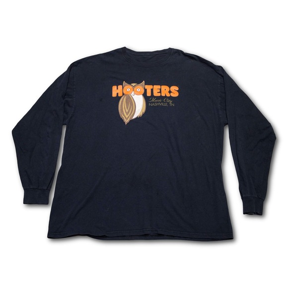 Hooters Other - Hooters Long Sleeve Shirt Mens XL Black Nashville Music City Graphic Tee